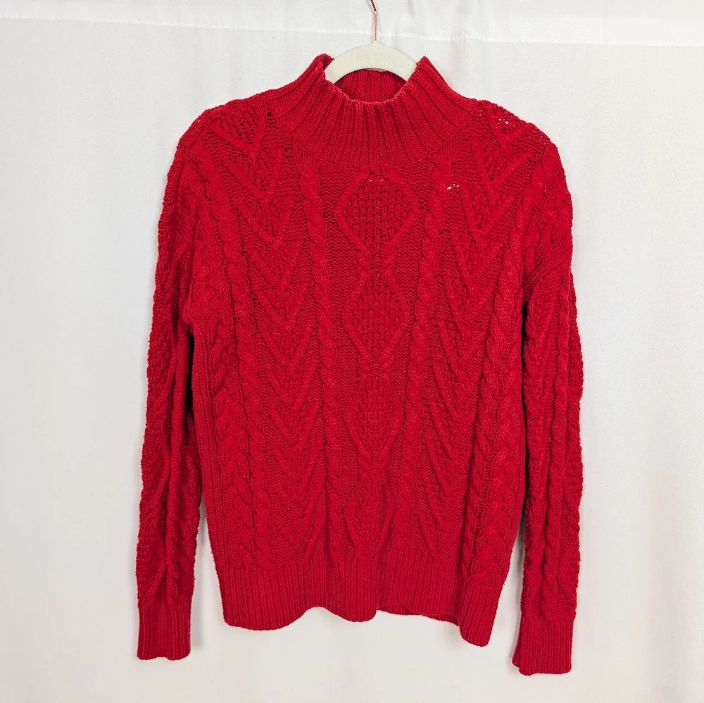 Ralph Lauren Cable Knit Turtleneck Sweater - Picture 2 of 9